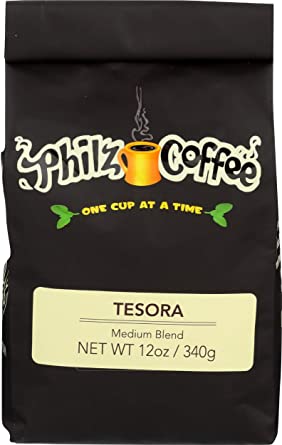 Philz Coffee, Tesora,Medium Blend, Whole Beans 12 Ounce