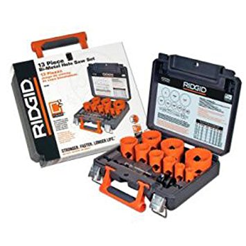 Ridgid 7040 13-Piece Bi-Metal Hole Saw Set