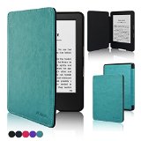 Kindle 6 Glare-Free Touchscreen Display 7th Generation Case ACcase Ultra Slim Folio Premium PU Leather Magnetic Smart Cover Case for Kindle 6 Glare-Free Touchscreen Display 7th generation 2014 Version Sky Blue