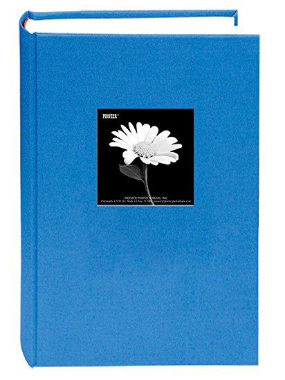 Pioneer 300 Pocket Fabric Frame Cover Photo Album, Sky Blue