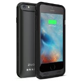 iPhone 6S Battery Case iPhone 6 Battery Case ZVOLTZ ZT6 Series Charger Charging Case for iPhone 6 and 6s 47 Inches 1 Year WARRANTY - BlackBlack - 3100mAh Apple MFI Certified - External Protective iPhone 6 Charger Case  iPhone 6 Charging Case Extended Backup Battery Pack Cover Case Fit with Any Version of Apple iPhone 6 aka iPhone 6 Battery Pack  iPhone 6 Power Case  iPhone 6 USB Juice Bank  iPhone 6 Battery Charger