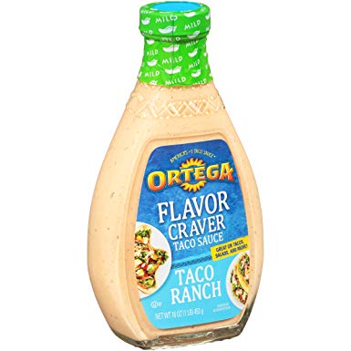 Ortega Flavor Craver Taco Sauce, Taco Ranch, 16 oz