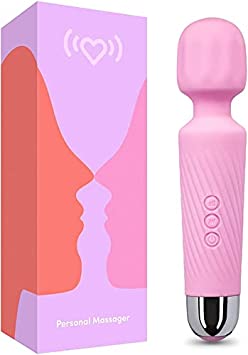 Tudox Personal Mini Wand Massager for Back, Legs, Neck. Powerful, Cordless, Waterproof, Wireless with 30 Magic Vibration Modes. Compact and USB Rechargeable for Women & Men multicolour