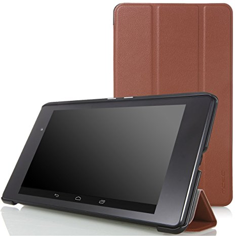 MoKo Google Nexus 7 2013 FHD 2nd Gen Case - Ultra Slim Lightweight Smart-shell Stand Cover Case with Auto Wake / Sleep for Google Nexus 2 7.0 Inch 2013 Generation Android 4.3 Tablet, COFFEE