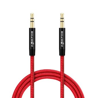 3.5mm AUX Cable, Blitzwolf Braided 3.3ft Universal Audio Cable Cord for Car, iPhone, Samsung, HTC, Sony, Nexus, Cellphone, Bluetooth Speakers