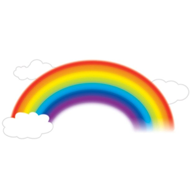 RoomMates RMK1629GM Over the Rainbow Peel & Stick Giant Wall Decal