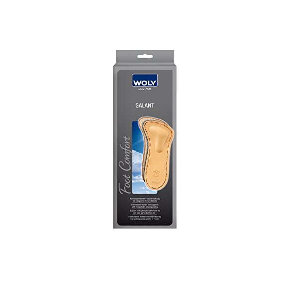 Woly "Galant" Metatarsal Support 3/4 Leather Insole For Flat Shoes Pumps & Boots