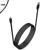 MoKo 10ft  3M Premium USB 20 A Male to Micro B Male High Speed Sync and Charging Cables for Android Samsung HTC Nokia Nexus Sony and More Mobile Phone Tablet BLACK