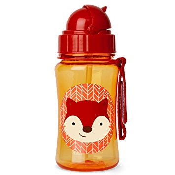 Skip Hop Zoo Straw Bottle, Holds 12 oz, Ferguson Fox