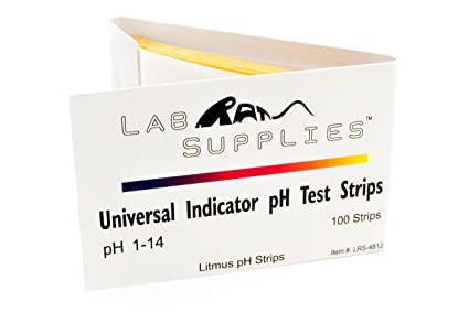 Litmus pH Test Strips, Universal Application (pH 1-14), 2 Packs of 100 Strips