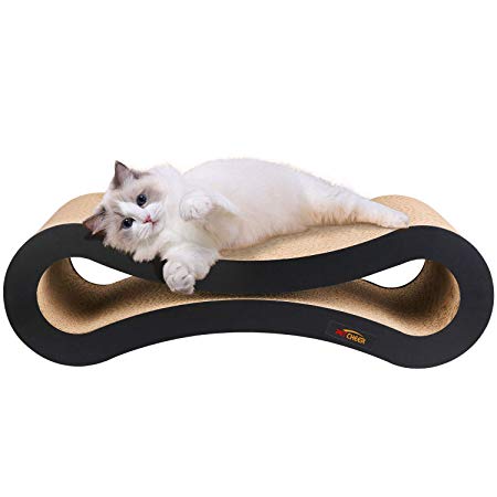 PetCheer Ultimate Cat Scratcher Lounge Bed,Superior Cardboard & Construction