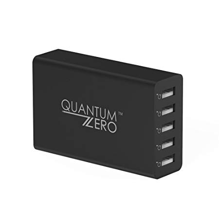 QuantumZERO WalMATE USB Wall Charger Adapter for all phones and tablets (5 Ports)