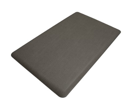 NewLife by GelPro Designer Comfort Mat, 18 by 30-Inch, Grasscloth Charcoal