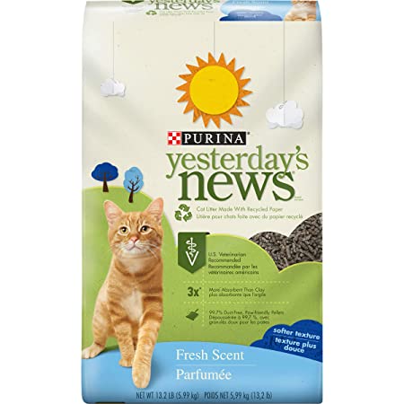 Purina Yesterday's News Fresh Scent Non-Clumping Cat Litter - (1) 13.2 lb. Bag