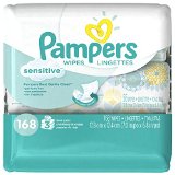 Pampers Sensitive Wipes 3x Travel Pack 168 Count