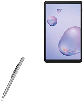 Samsung Galaxy Tab A 8.4 (2020) Stylus Pen, BoxWave [FineTouch Capacitive Stylus] Super Precise Stylus Pen for Samsung Galaxy Tab A 8.4 (2020) - Metallic Silver