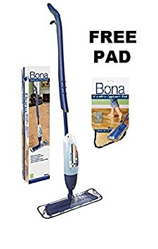 Bona Hardwood Floor Spray Mop, includes 28.75 oz. Cartridge with Free Bona Microfiber Applicator Pad