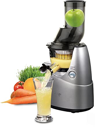 Kuvings Whole Slow Juicer Silver B6000S with Sortbet Maker, Cleaning Tool Set, Smart Cap, Recipe Book, and SPECIAL Jay Kordich Book