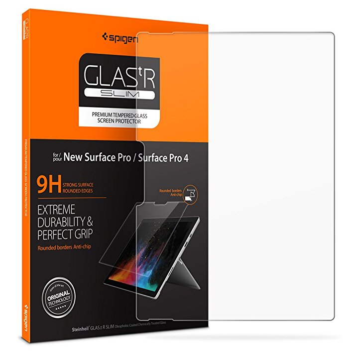 Spigen Surface Pro Screen Protector Tempered Glass for Microsoft Surface Pro 2017 / Surface Pro 4