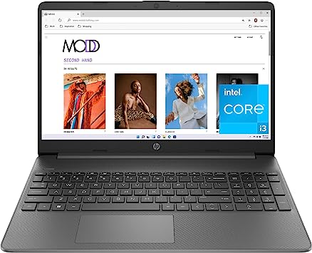 HP 15 inch Laptop, FHD Display, Intel Core i3-1215U, 8 GB RAM, 128 GB SSD, Intel UHD Graphics, Windows 11 Home in S Mode, 15-dy5599nr (2023)