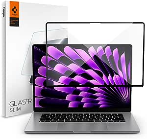 Spigen 1 Pack Glas. tR Slim Screen Protector for MacBook Air 15 inch (M3 2024/M2 2023)