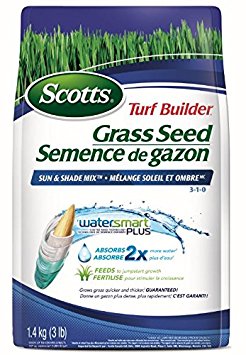 Scotts Turf Builder Coated Grass Seed Sun and Shade Mix, 1.4kg