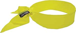 Ergodyne womens Cooling Bandana Embedded Polymers Tie, Lime, One Size US, 1 Count (Pack of 1)