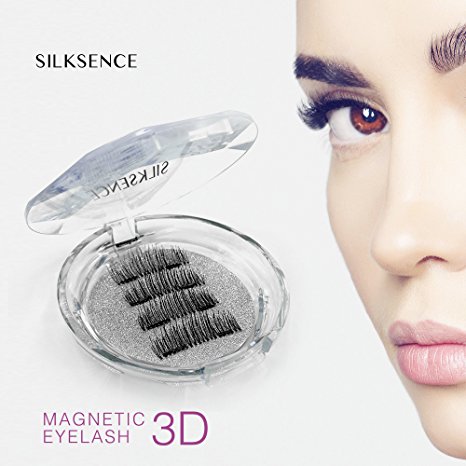 SILKSENCE Longer Dual Magnetic False Eyelashes-Premium Quality for Natural Look(4pcs)