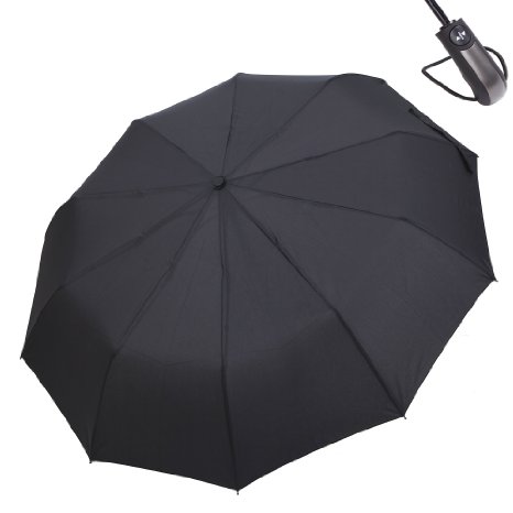 FlyHawk Leisure Style Umbrella, Automatic Open/Close Foldable Rain Umbrella/UV Protection, Wind resistant umbrella