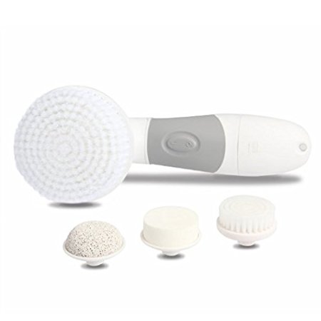 Derm Scrub Facial and Body Cleansing Brush - Microdermabrasion Pore Minimizer - Helps Get Rid of Acne, Scars, Blackheads, Body Acne & Dark Spots - Ideal Skin Care Product