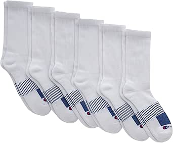 Champion Men's, Performance Crew Socks, 6-Pack