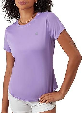 Champion Women's T-shirt, Classic Sport, Moisture-wicking T-shirt, Athletic Top for Women