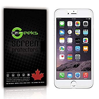 CitiGeeks® 3x Anti-Glare Premium HD Screen Protector for iPhone 6. Lifetime Replacement Warranty. Fingerprint Resistant Matte Pack of 3 in CitiGeeks® Retail Package.
