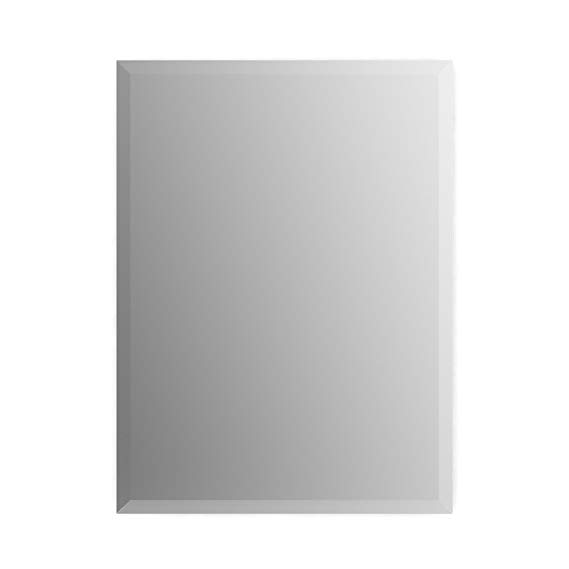 Delta Wall Mount 16 in. x 24 in. Small (S1) Rectangular Frameless TRUClarity Deluxe Glass Bathroom Mirror with Easy-Cleat Flush Mounting Hardware