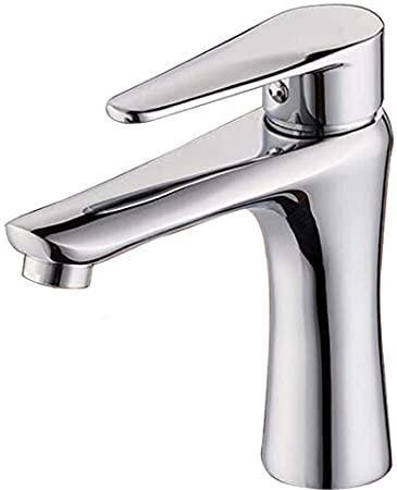 Single Handle Bathroom Faucet with Faucet Supply Lines, Modern and Commercial Lavatory Sink Faucet in Polished Chrome
