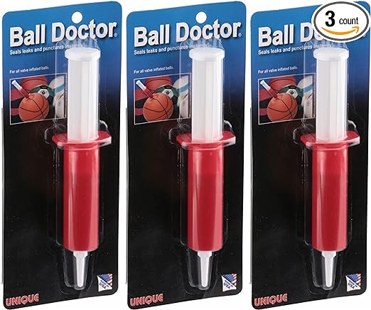 Unique Sports Ball Doctor Leak Puncture Flat Fix Basketball Repair Kit (3-Pack)
