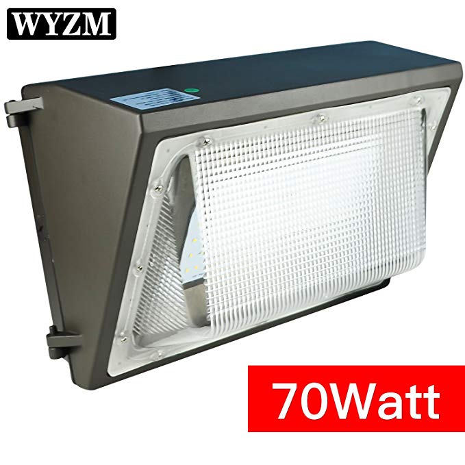 WYZM 70Watt LED Wall Pack Light,250-300W HPS MH Bulb Replacement,Outdoor LED Lighting Fixture for Building Home Security and Walkways (70Watt)