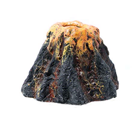 Delight eShop Aquarium Volcano Shape & Air Bubble Stone Oxygen Pump Fish Tank Ornament Decor
