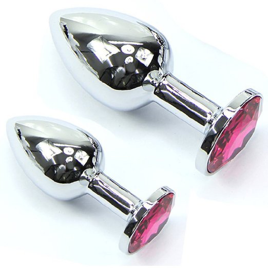 LOVER FIRE 2pcs Jewelry Birth Stone Butt Anal Play Rose Jewel Sex Fetish BDSM Toys For Women Men Couples with Premium Pouch Included