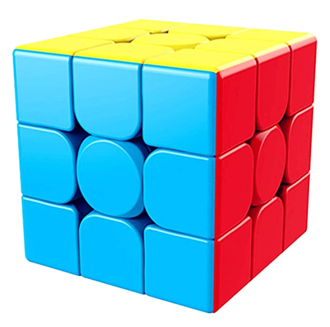 D ETERNAL MoYu MFJS MeiLong 3C 3x3x3 High Speed Stickerless Magic Puzzle Cube Toy ,Multicolor (Stickerless 3x3x3)