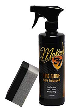 McKee's 37 MK37-830 Tire Shine SiO2 Enhanced (High Gloss Tire Shine with Premium Sponge), 16 fl. oz