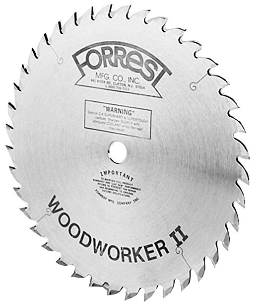 Forrest WW10407100 Woodworker II 10-Inch 40-tooth ATB .100 Kerf Saw Blade with 5/8-Inch Arbor