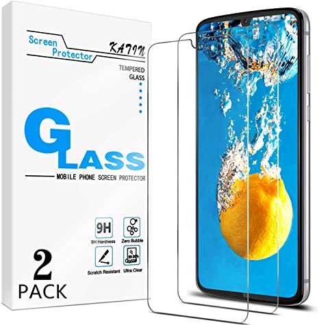 KATIN Moto Z4 Play Screen Protector - [2-Pack] Tempered Glass for Motorola Moto Z4 Play Screen Protector Bubble Free, Easy to Install