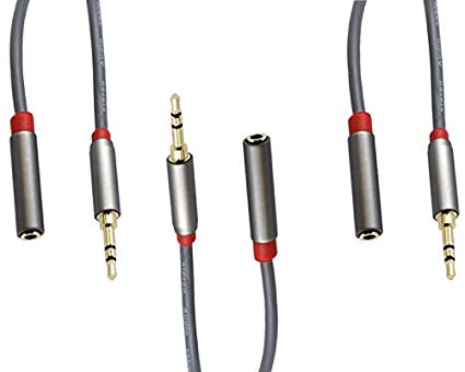 3 Pack 3 Feet 3.5mm Stereo Male to Female Extension Cable, CNE64148