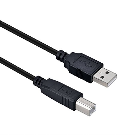 USB 2.0 Cable A Male to B Male Cable for Printer Scanner - 6 Feet/1.8M