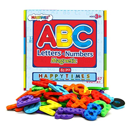 Magnetic Letters and Numbers for Educating Kids in Fun -Educational Alphabet Refrigerator Magnets and Uppercase and Lowercase Letters -82 Pieces