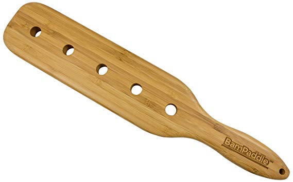 BamPaddle Bamboo Spanking Paddle - 14" Spanking Paddle with Airflow Holes, Light Weight and Super Durable with Beautiful Smooth Finish