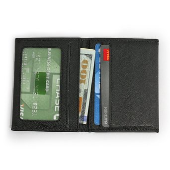 DASH Co. Slim Bifold Wallet • ID Window • Front Pocket • Compact Minimalist