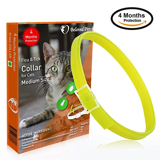 Beloved pets Flea and Tick Prevention For Dogs and Cats - Flea Collar For Dogs - Repellent Tick - Flea Tick Control - Tick Collar - Dog Flea Treatment - Reflective Natural Dog Collar