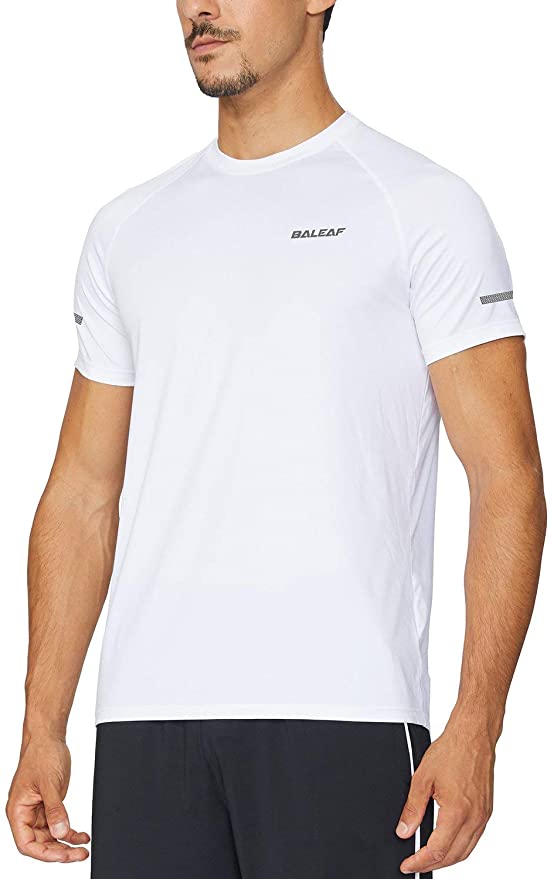 BALEAF Men's Quick Dry Short Sleeve T-Shirt Sun Protection Running Workout Shirts